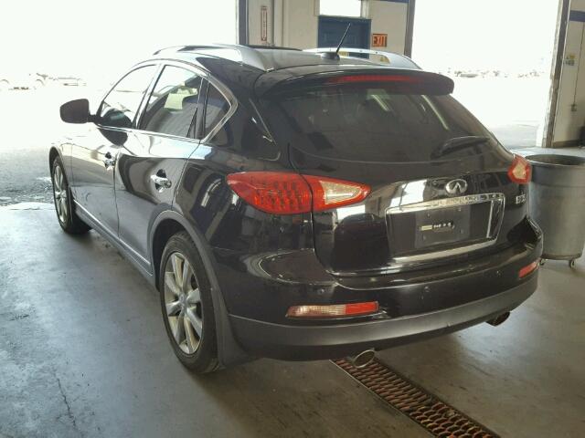 JNKAJ09F88M359186 - 2008 INFINITI EX35 BASE BLACK photo 3