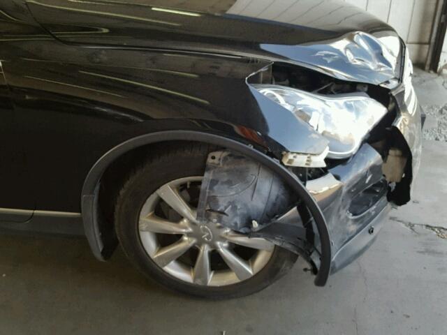 JNKAJ09F88M359186 - 2008 INFINITI EX35 BASE BLACK photo 9