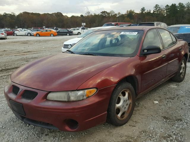 1G2WK52J0YF319130 - 2000 PONTIAC GRAND PRIX BURGUNDY photo 2