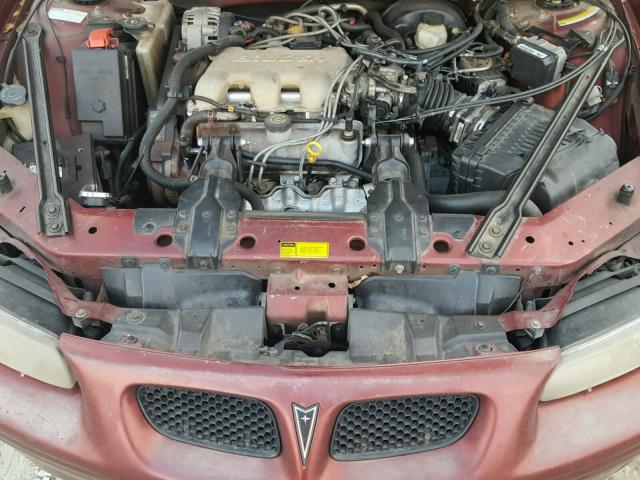 1G2WK52J0YF319130 - 2000 PONTIAC GRAND PRIX BURGUNDY photo 7