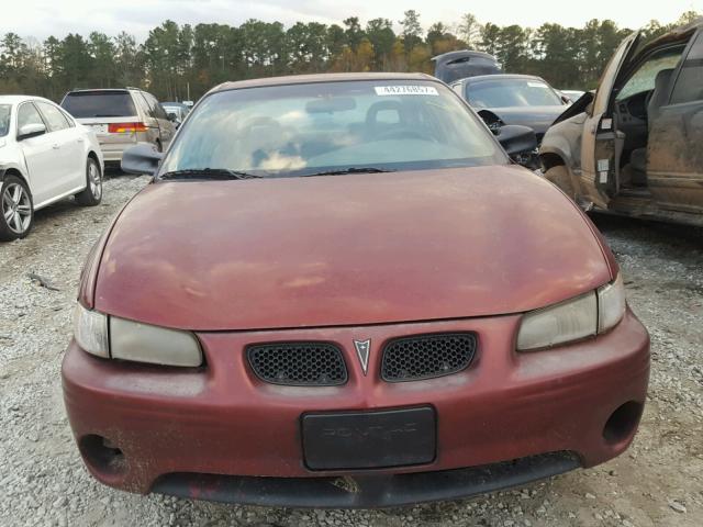 1G2WK52J0YF319130 - 2000 PONTIAC GRAND PRIX BURGUNDY photo 9