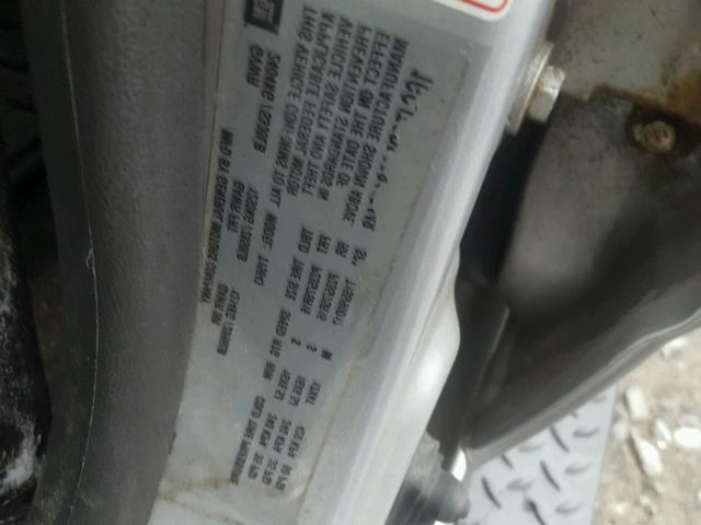 1GCJTCDE0A8105448 - 2010 CHEVROLET COLORADO L SILVER photo 10