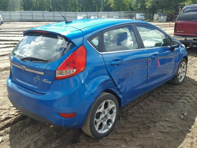 3FADP4FJ7CM114251 - 2012 FORD FIESTA SES BLUE photo 4