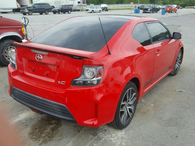 JTKJF5C76E3076572 - 2014 TOYOTA SCION TC 红色 照片 4