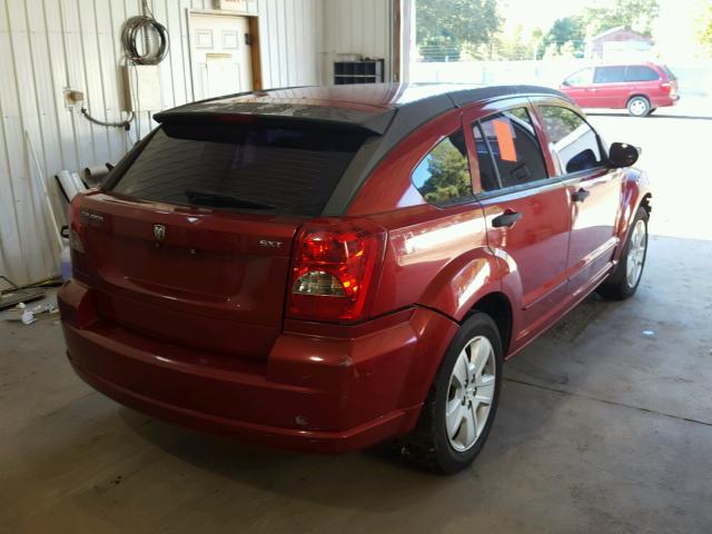 1B3HB48BX7D113405 - 2007 DODGE CALIBER SX RED photo 4