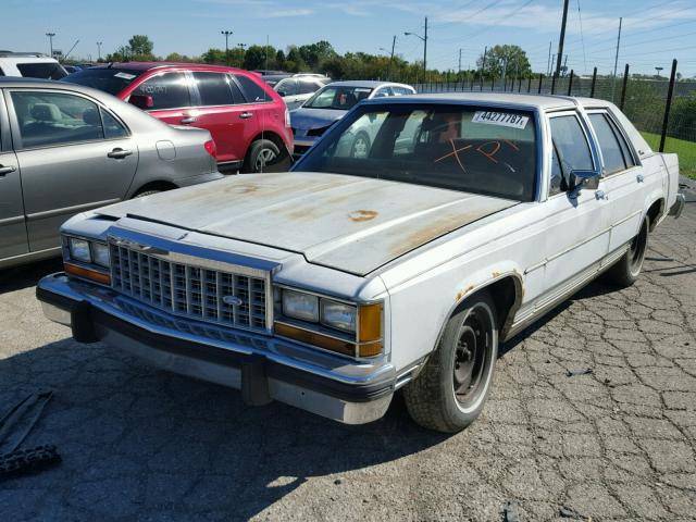 2FABP43F7GX101162 - 1986 FORD LTD WHITE photo 2