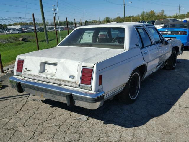 2FABP43F7GX101162 - 1986 FORD LTD WHITE photo 4