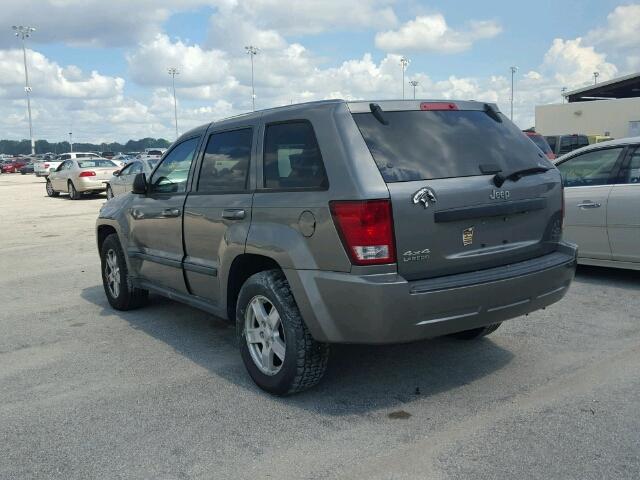 1J8GR48K57C628882 - 2007 JEEP GRAND CHER GRAY photo 3