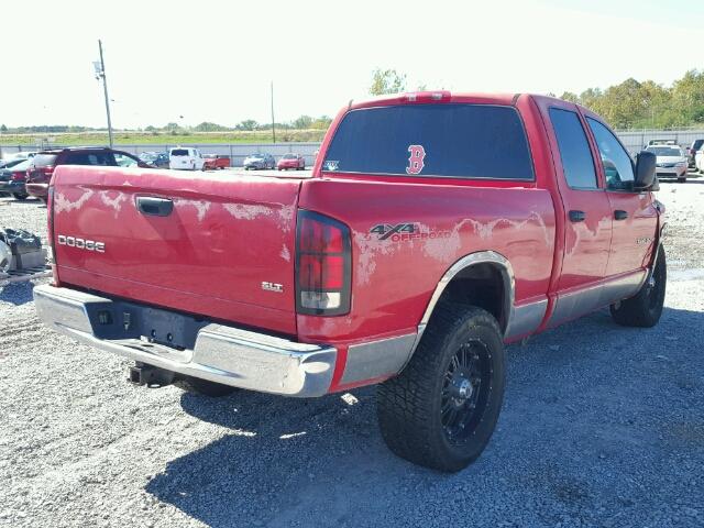 1D7HU18Z53S104076 - 2003 DODGE RAM 1500 S RED photo 4