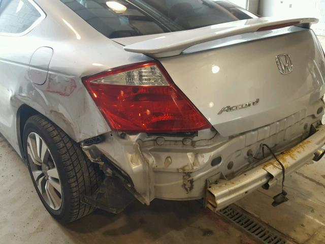 1HGCS12848A024230 - 2008 HONDA ACCORD SILVER photo 9