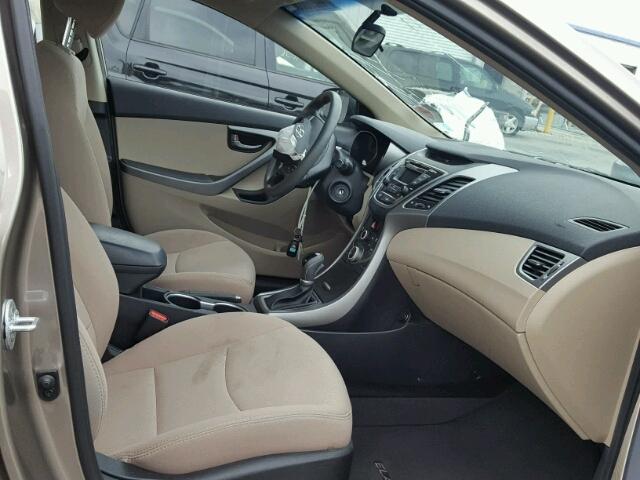 5NPDH4AE6GH671942 - 2016 HYUNDAI ELANTRA TAN photo 5