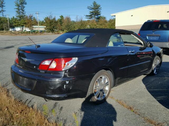 1C3LC65M08N692623 - 2008 CHRYSLER SEBRING LI BLACK photo 4