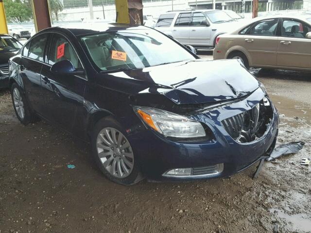 2G4GR5EC9B9198036 - 2011 BUICK REGAL CXL BLUE photo 1