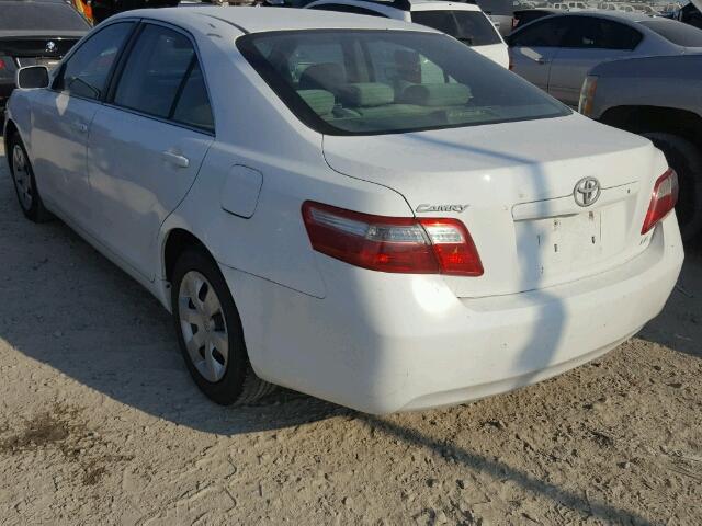 4T1BE46K27U593613 - 2007 TOYOTA CAMRY NEW WHITE photo 3