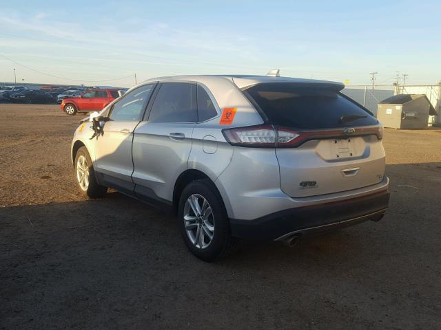 2FMTK4J88FBB49312 - 2015 FORD EDGE SILVER photo 3