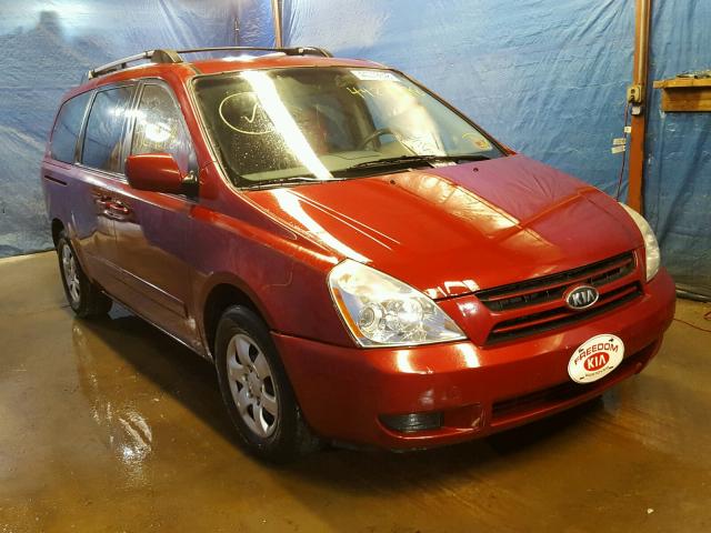 KNDMB233X76157944 - 2007 KIA SEDONA EX RED photo 1