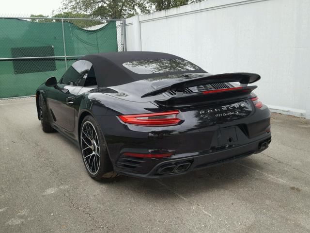 WP0CD2A96HS178215 - 2017 PORSCHE 911 TURBO BLACK photo 3