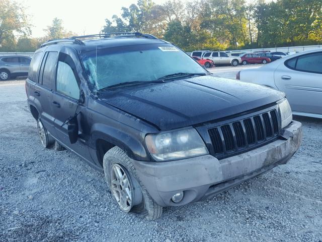 1J4GW48S94C391738 - 2004 JEEP GRAND CHER BLACK photo 1