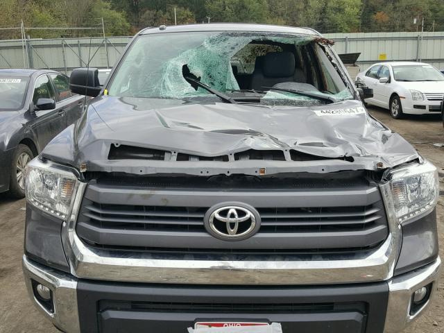 5TFDY5F19EX403318 - 2014 TOYOTA TUNDRA CRE GRAY photo 7