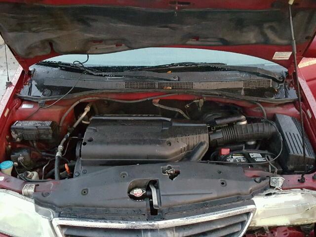 5FNRL18643B063900 - 2003 HONDA ODYSSEY EX BURGUNDY photo 7