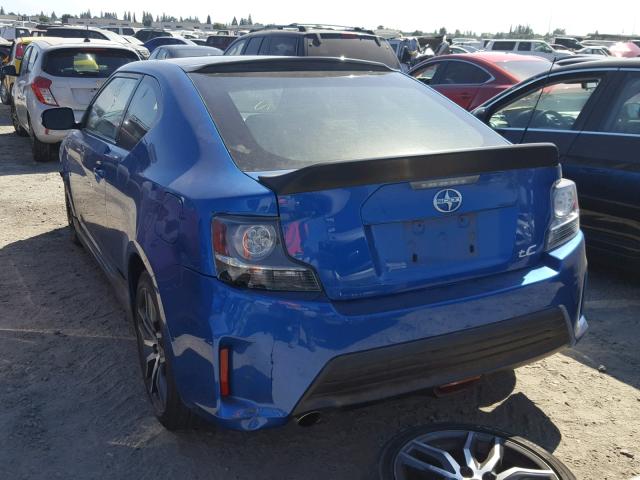 JTKJF5C75E3074358 - 2014 TOYOTA SCION TC 蓝色 照片 3