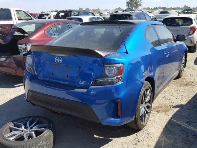 JTKJF5C75E3074358 - 2014 TOYOTA SCION TC 蓝色 照片 4