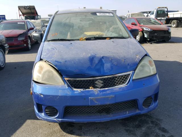 JS2RC62H665353221 - 2006 SUZUKI AERIO BLUE photo 10