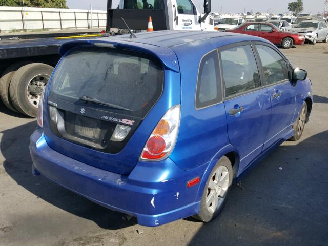 JS2RC62H665353221 - 2006 SUZUKI AERIO BLUE photo 4