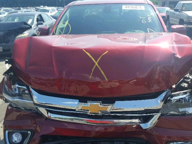 1GCHTCEN5J1138905 - 2018 CHEVROLET COLORADO L RED photo 7