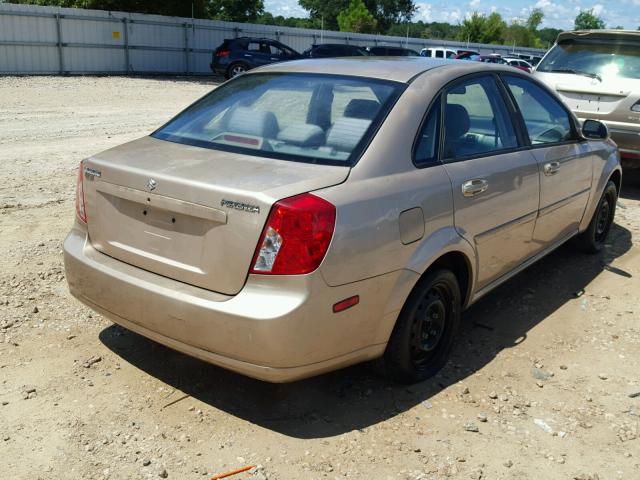 KL5JD56Z27K605038 - 2007 SUZUKI FORENZA BA TAN photo 4