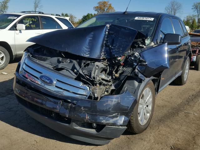 2FMDK3JC2ABA84534 - 2010 FORD EDGE SEL BLUE photo 2