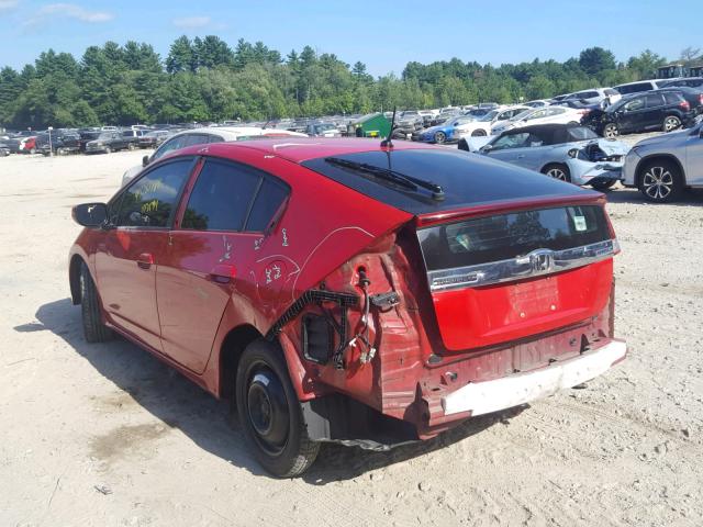 JHMZE2H31CS000373 - 2012 HONDA INSIGHT RED photo 3