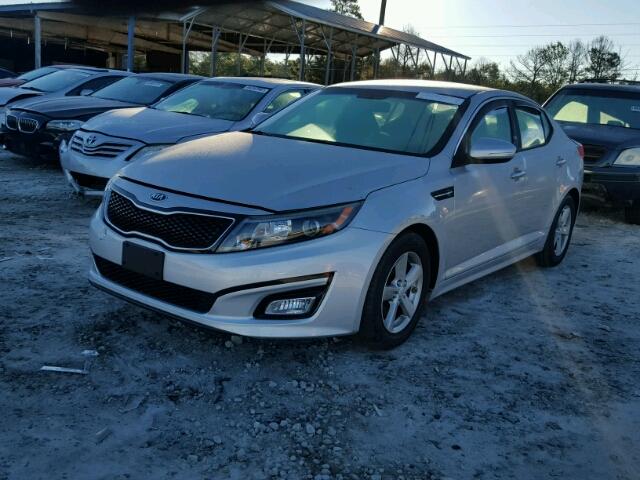 5XXGM4A75EG281658 - 2014 KIA OPTIMA LX SILVER photo 2