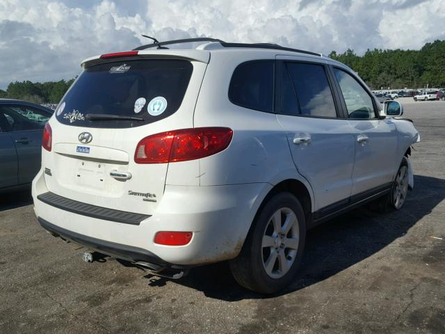 5NMSH13E47H127245 - 2007 HYUNDAI SANTA FE S WHITE photo 4