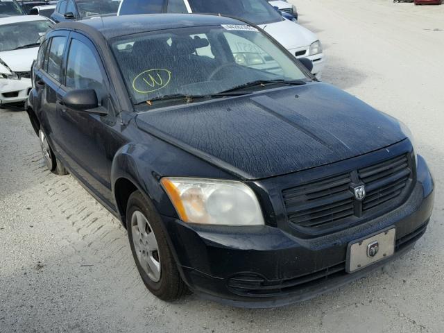 1B3HB28B27D193190 - 2007 DODGE CALIBER BLACK photo 1