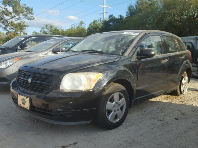 1B3HB28B27D193190 - 2007 DODGE CALIBER BLACK photo 2