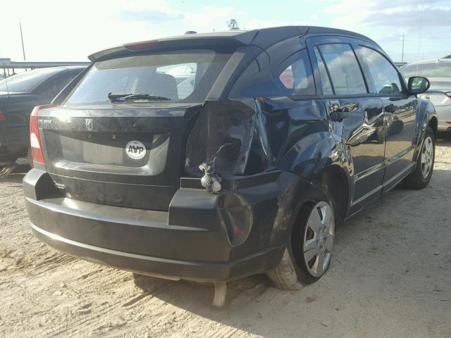 1B3HB28B27D193190 - 2007 DODGE CALIBER BLACK photo 4