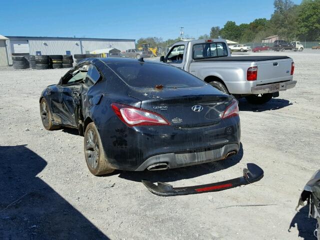 KMHHT6KD1DU083820 - 2013 HYUNDAI GENESIS CO BLACK photo 3