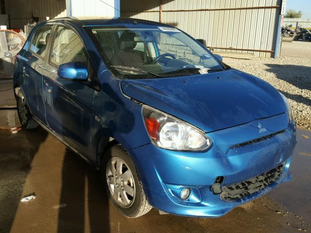 ML32A4HJ0EH021162 - 2014 MITSUBISHI MIRAGE ES BLUE photo 1