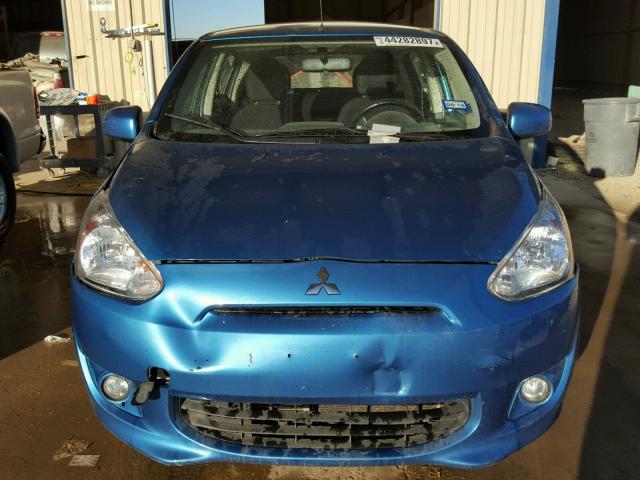 ML32A4HJ0EH021162 - 2014 MITSUBISHI MIRAGE ES BLUE photo 9