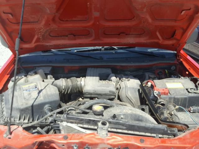1GCDT43E988209015 - 2008 CHEVROLET COLORADO L ORANGE photo 7