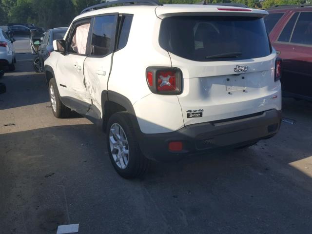 ZACCJBBT3GPC72222 - 2016 JEEP RENEGADE L WHITE photo 3