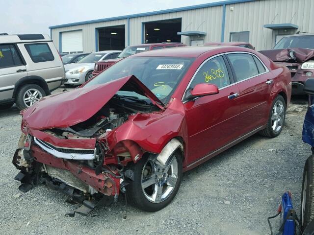 1G1ZC5E09CF327060 - 2012 CHEVROLET MALIBU 1LT BURGUNDY photo 2