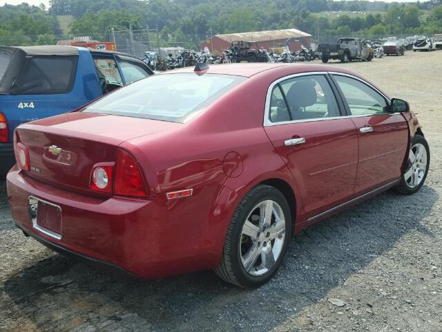 1G1ZC5E09CF327060 - 2012 CHEVROLET MALIBU 1LT BURGUNDY photo 4
