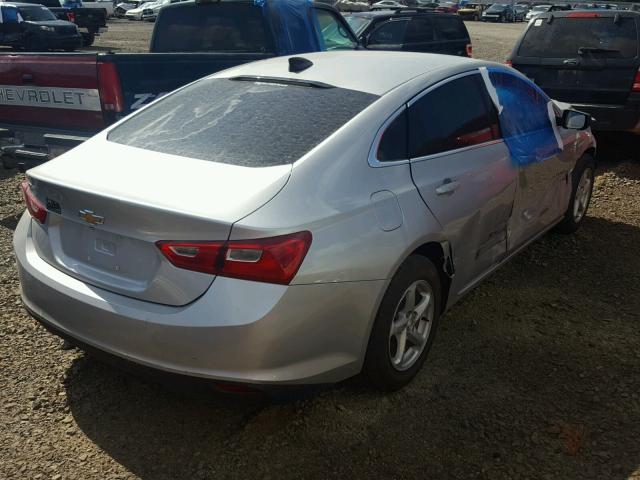 1G1ZB5ST0HF101689 - 2017 CHEVROLET MALIBU LS ვერცხლისფერი ფოტო 4