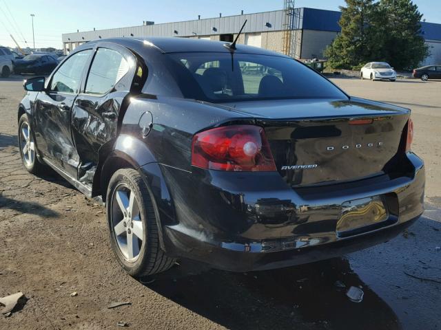 1B3BD2FB0BN544460 - 2011 DODGE AVENGER LU BLACK photo 3