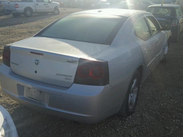 2B3CA3CV8AH165621 - 2010 DODGE CHARGER SX SILVER photo 4