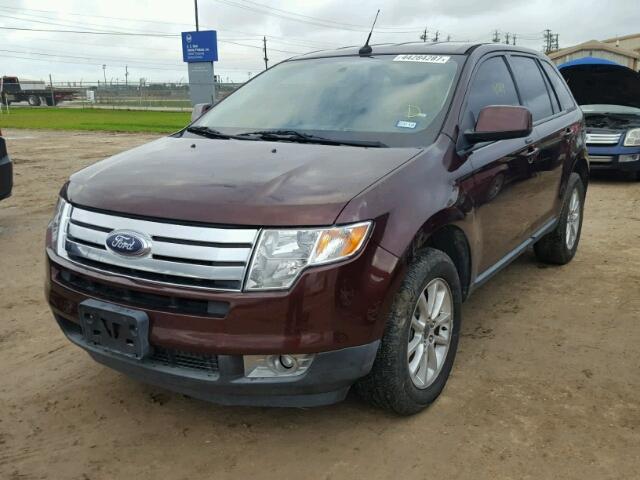 2FMDK3JC4ABA21497 - 2010 FORD EDGE SEL MAROON photo 2