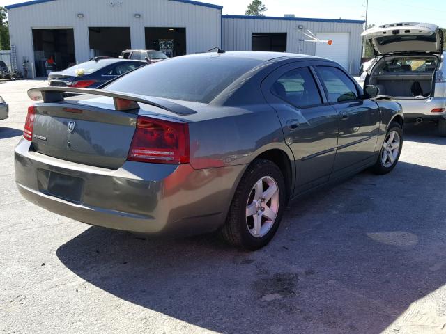 2B3KA43R88H159347 - 2008 DODGE CHARGER GRAY photo 4