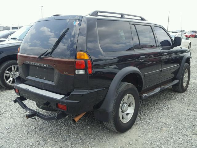 JA4LS21H23J013705 - 2003 MITSUBISHI MONTERO SP BLACK photo 4